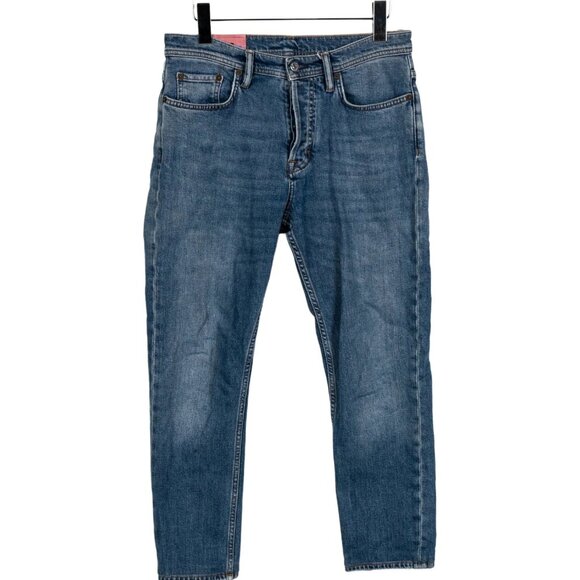 Acne Studios Pants - Acne Studios Blå Konst • Mid-rise Straight leg jeans, size US 6